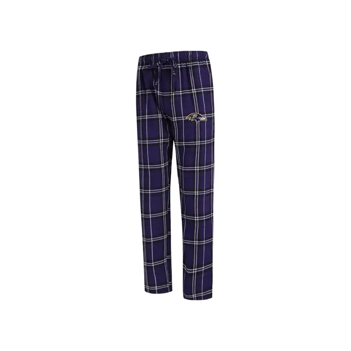 Pantalon en flanelle Hillstone NFL des Ravens de Baltimore 19 PUR/BLK