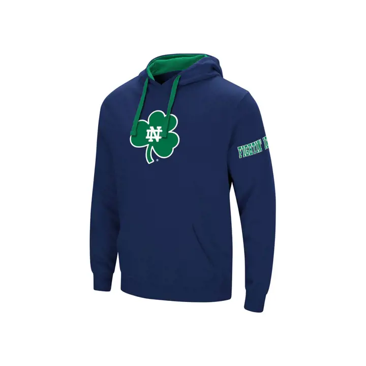 Notre Dame 2F NCAA Big Logo Hoodie bleu marine