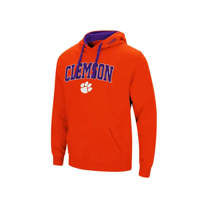 Sweat à capuche Clemson Tigers 2F NCAA Arch & Logo org
