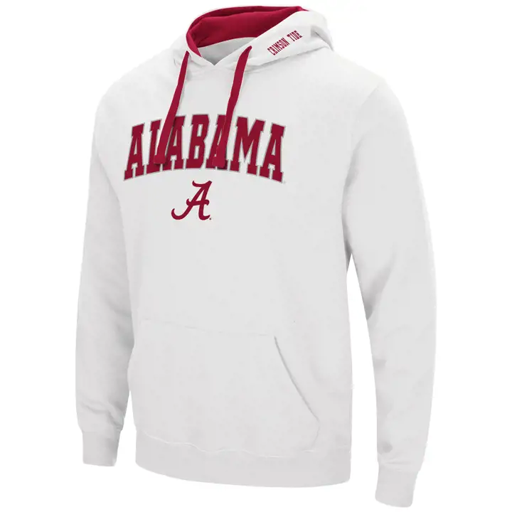 Sweat à capuche Alabama Crimson Tide 2F NCAA Arch & Logo blanc
