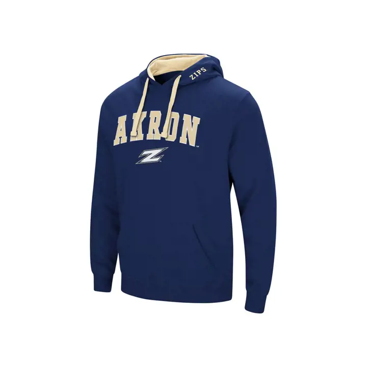 Chandail à capuchon Marine Akron Zips 2F NCAA Arch & Logo