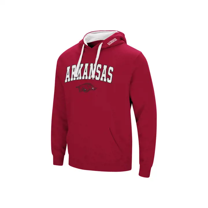 Haut à capuche avec logo et inscription arqué NCAA Arkansas Razorbacks 2F