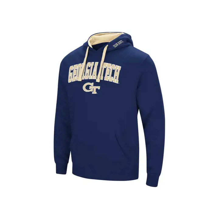 Chandail à capuchon Georgia Tech Yellow Jackets 2F NCAA avec logo et arche Marine