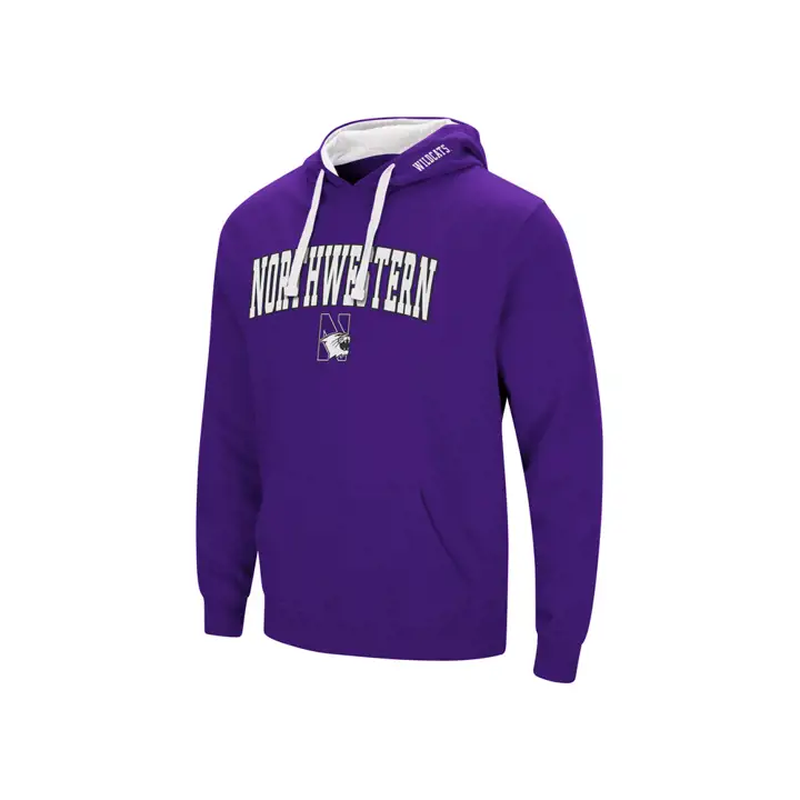 Sweat à capuche Northwestern Wildcats 2F NCAA avec logo et arche - violet