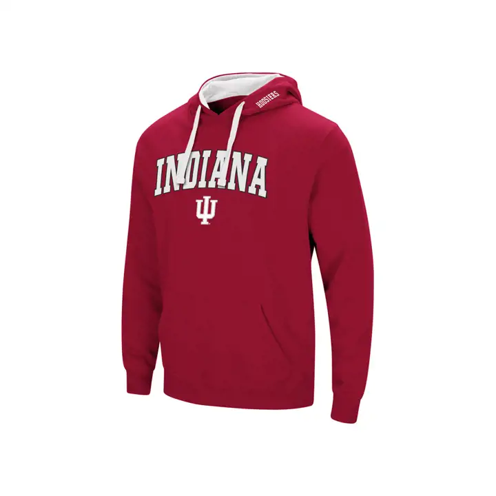 Sweat à capuche Indiana Hoosiers 2F NCAA avec logo et arc de cercle crim