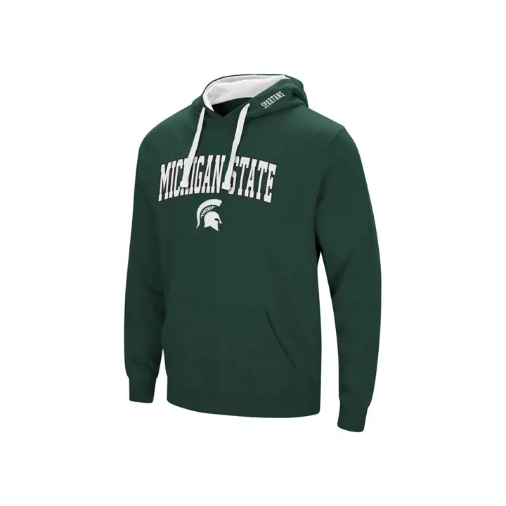 Michigan State Spartans 2F NCAA Arch & Logo Hoodie vert