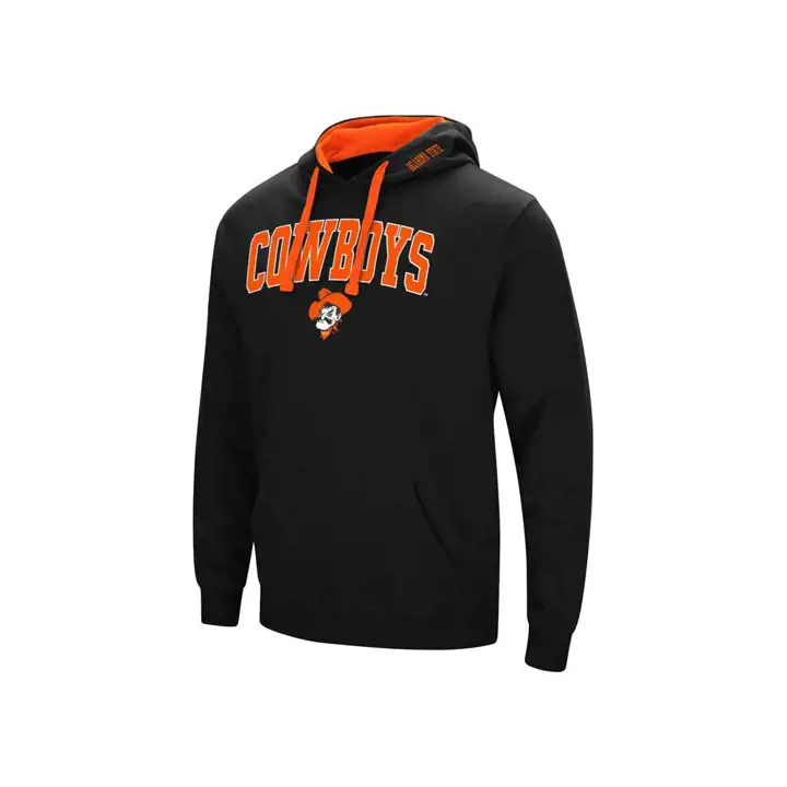 Sweat à capuche Oklahoma State Cowboys 2F NCAA Arch & Logo noir