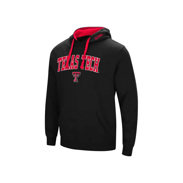 Sweat à capuche Texas Tech Red Raiders 2F NCAA Arch & Logo noir