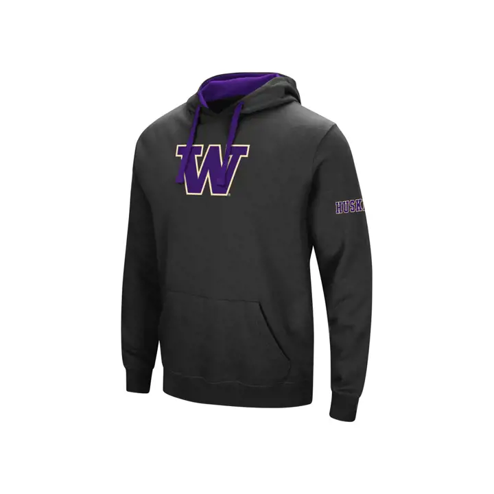 Washington Huskies 2F NCAA Big Logo Hoodie noir