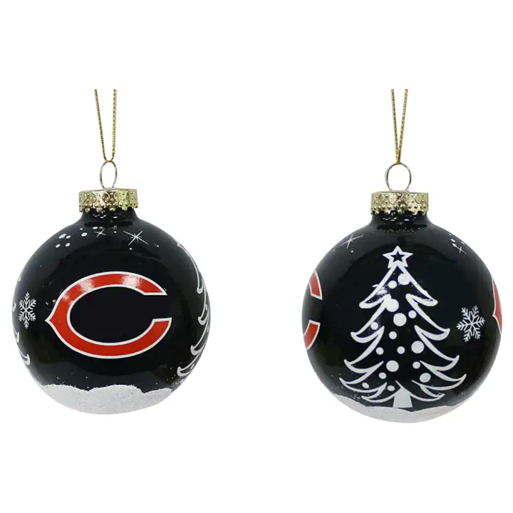 Balle de Noël à paillettes Chicago Bears de 3 po