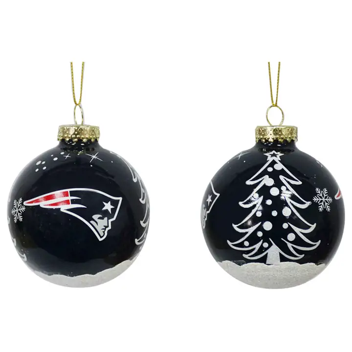 New England Patriots Ballon de Noël pailleté 3"