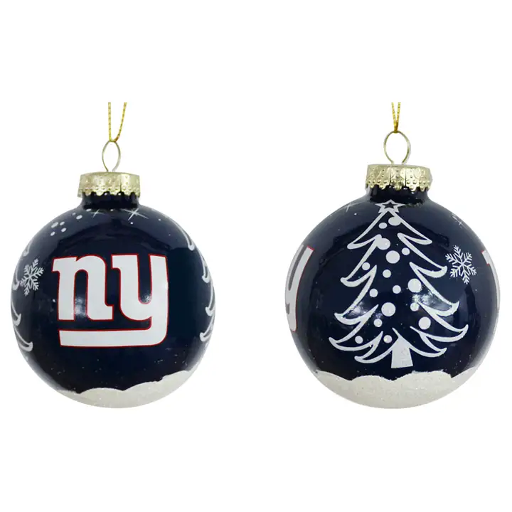 Boule de Noël à paillettes New York Giants de 3 po