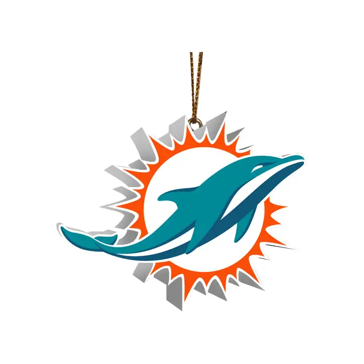 Ornement du logo des Miami Dolphins ast