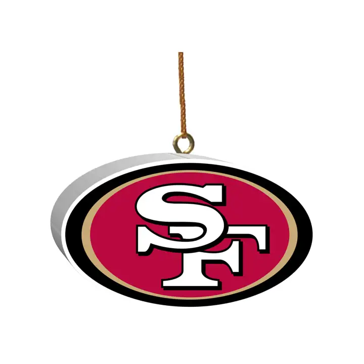 Ornement en forme de logo des 49ers de San Francisco ast