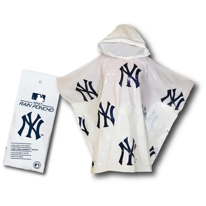 Poncho imprimé all-over New York Yankees blc/marine