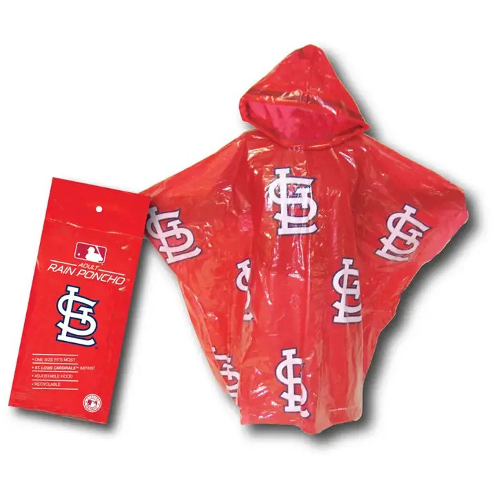 Poncho imprimé St. Louis Cardinals rouge