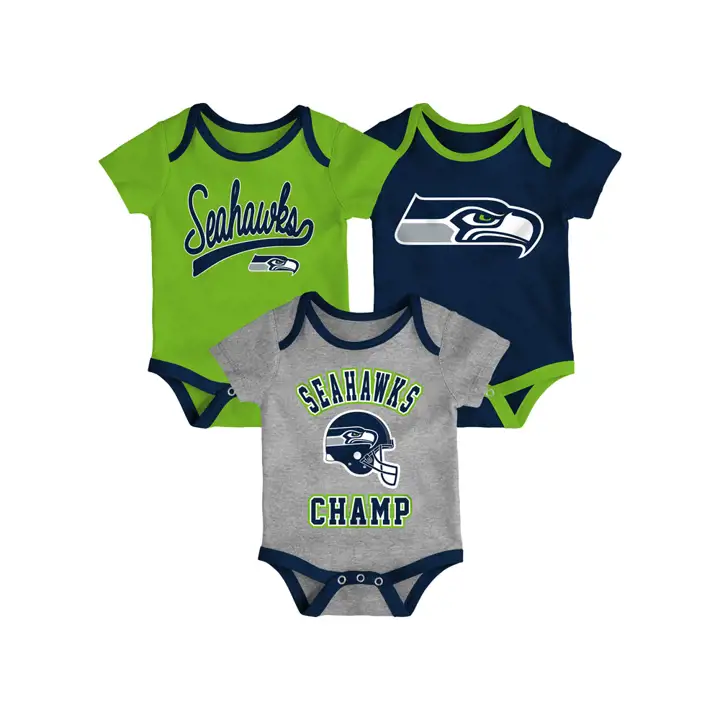 Seattle Seahawks NFL, ensemble barboteuse de champion pour bébé