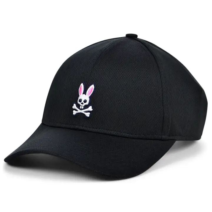CASQUETTE AJUSTABLE EN PIQUÉ PSYCHO BUNNY PB noir