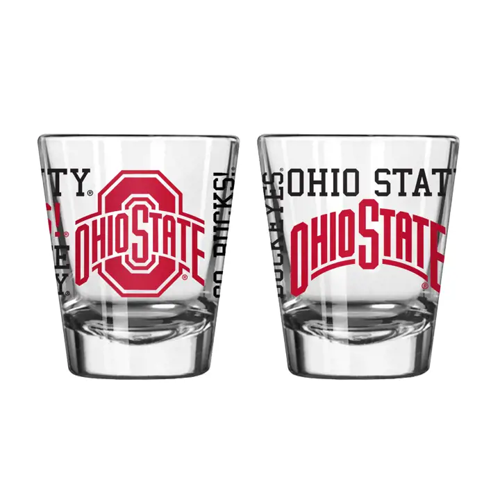 Verre à shot transparent Ohio State Buckeyes Spirit
