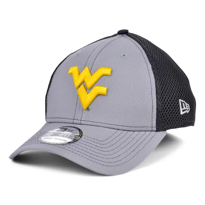West Virginia Mountaineers NCAA Grayed Out Neo gris