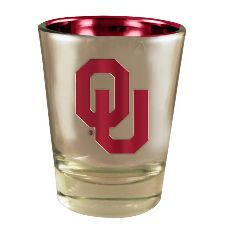 Shot électroplaqué Oklahoma Sooners argent/rouge