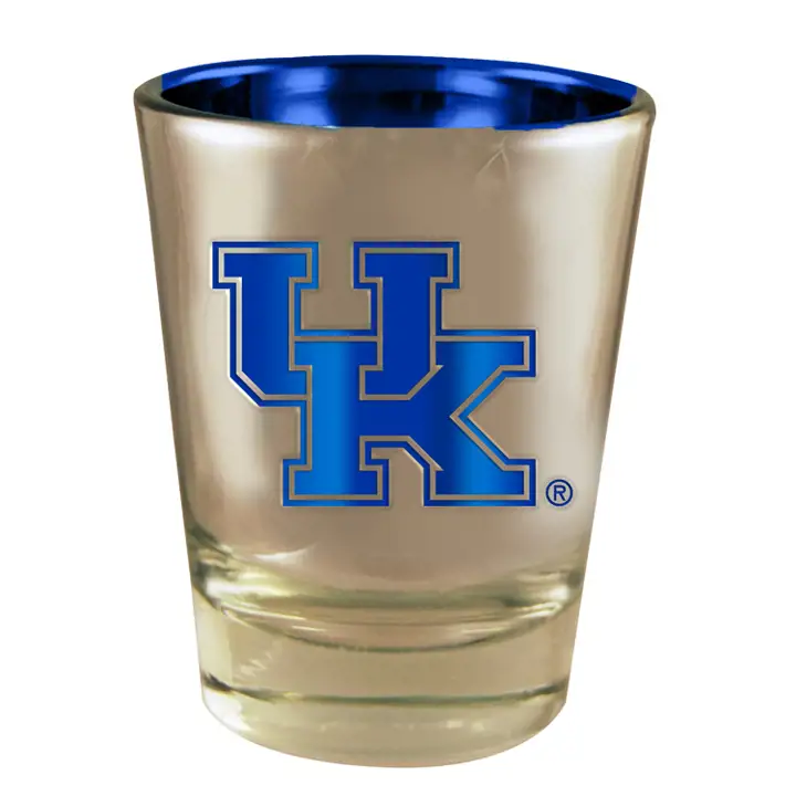 Kentucky Wildcats Verre à liqueur électrolytique argent/bleu