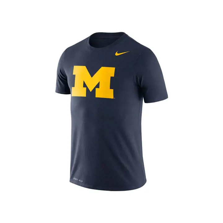T-shirt bleu marine à logo légendaire NCAA Michigan Wolverines