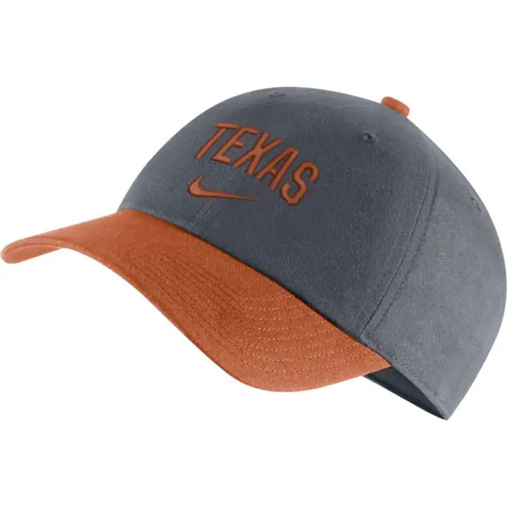 Texas Longhorns H86 Wordmark Swoosh anthracite/dkorg