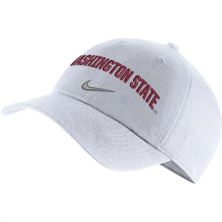 Cougars de l'État de Washington H86 Wordmark Swoosh blc