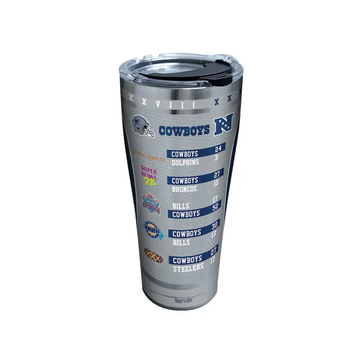 "COWBOYS 30oz Gobelet « X » Champion en acier inoxydable"