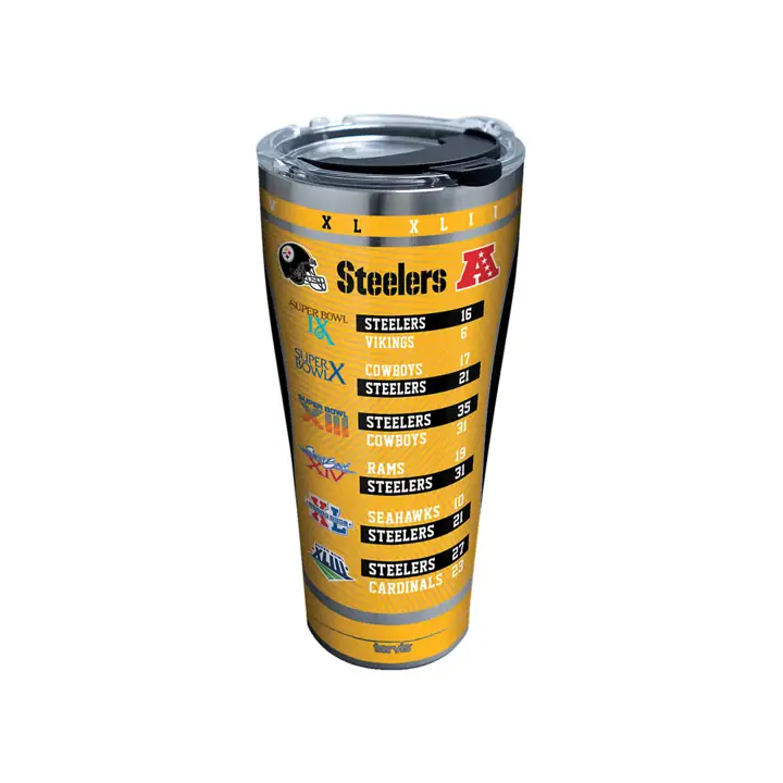 "Gobelet en acier inoxydable « X » Champion Steelers de 30 oz"