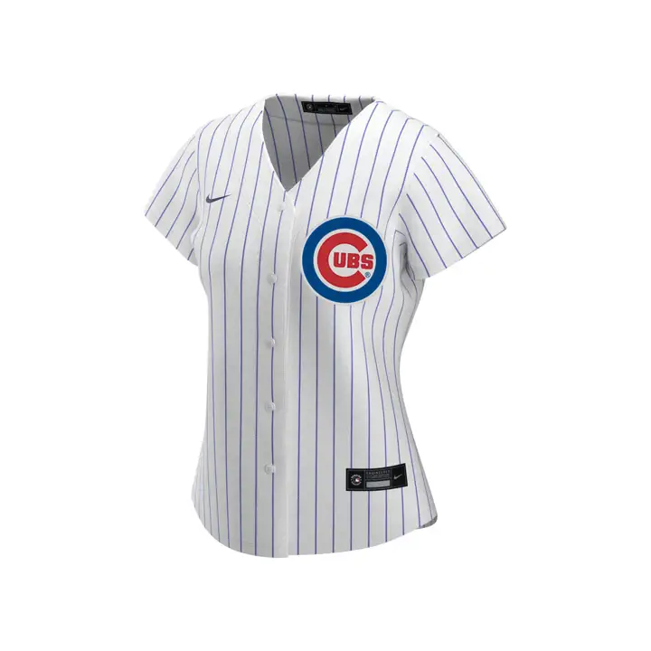 Maillot Réplique Officiel Femme MLB Chicago Cubs BLANC/BLEU ROYAL