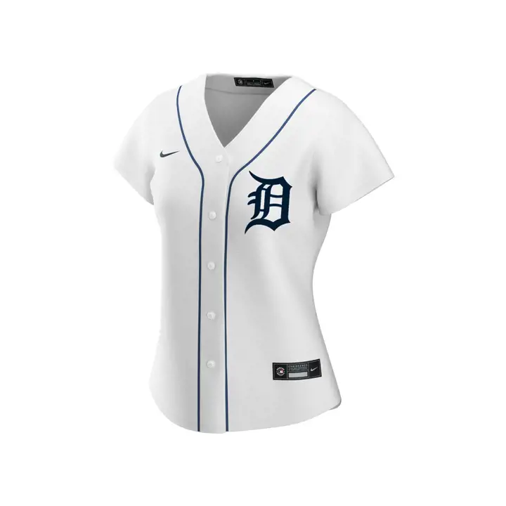 Maillot réplique officiel MLB des Detroit Tigers pour femme BLANC