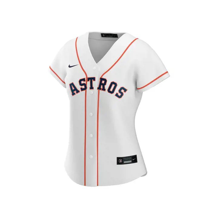 Maillot de réplique officiel MLB des Astros de Houston pour femme, couleur blanche