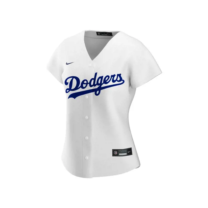Maillot officiel Los Angeles Dodgers MLB pour femme – Modèle réplique – BLANC