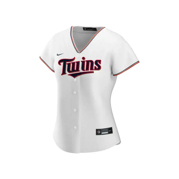 Maillot officiel Replica MLB Minnesota Twins pour femme, coloris blanc