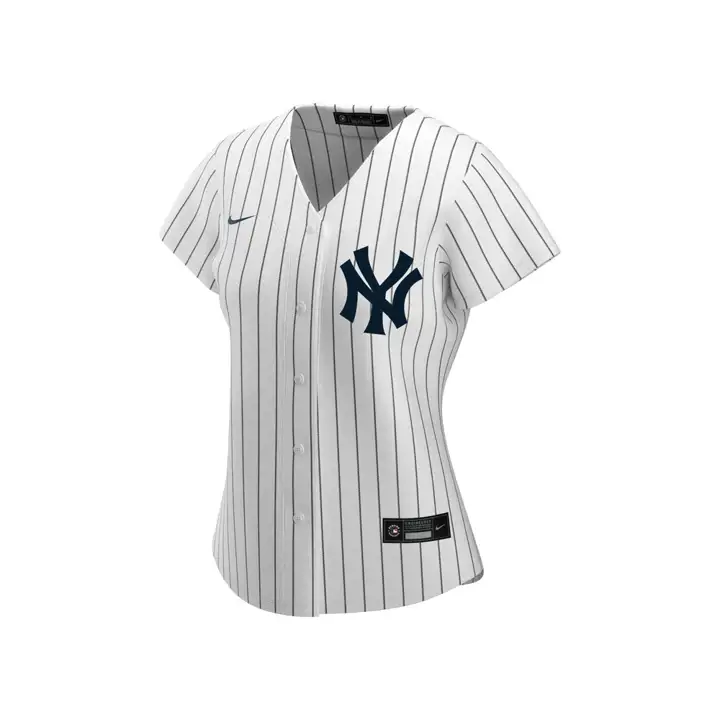 Maillot Réplique Officiel Femme MLB New York Yankees BLANC/MARINE