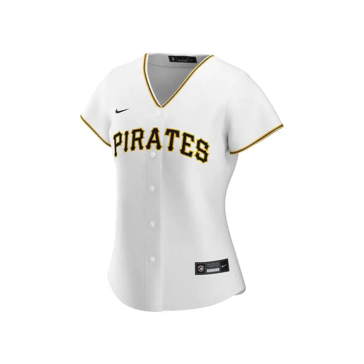 Maillot réplique officiel MLB des Pirates de Pittsburgh pour femme, blanc