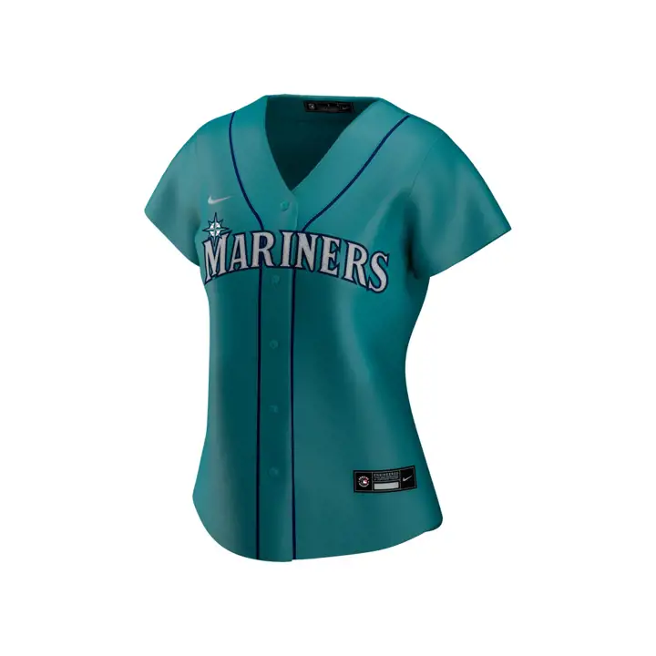 Maillot officiel réplique MLB Seattle Mariners pour femme - TEAL