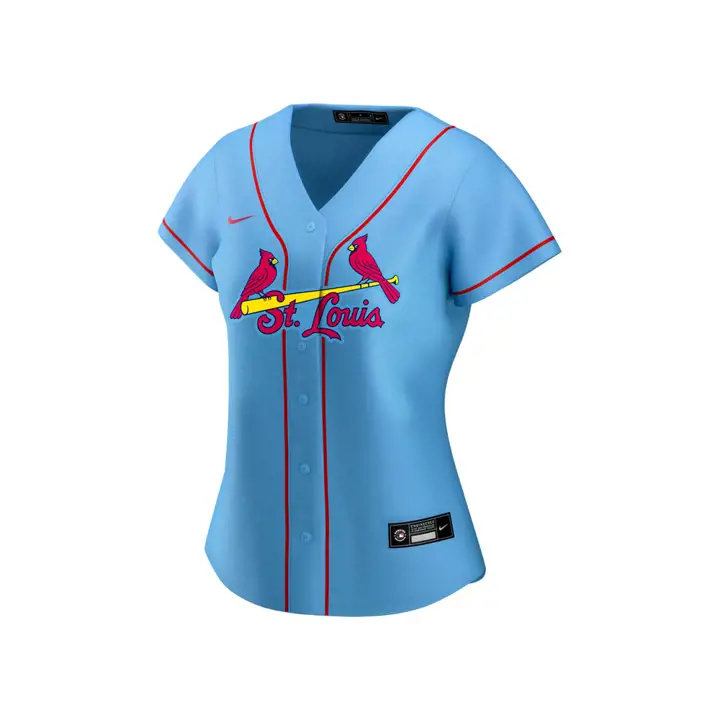 Maillot Réplique Officiel Femme MLB St. Louis Cardinals BLEU
