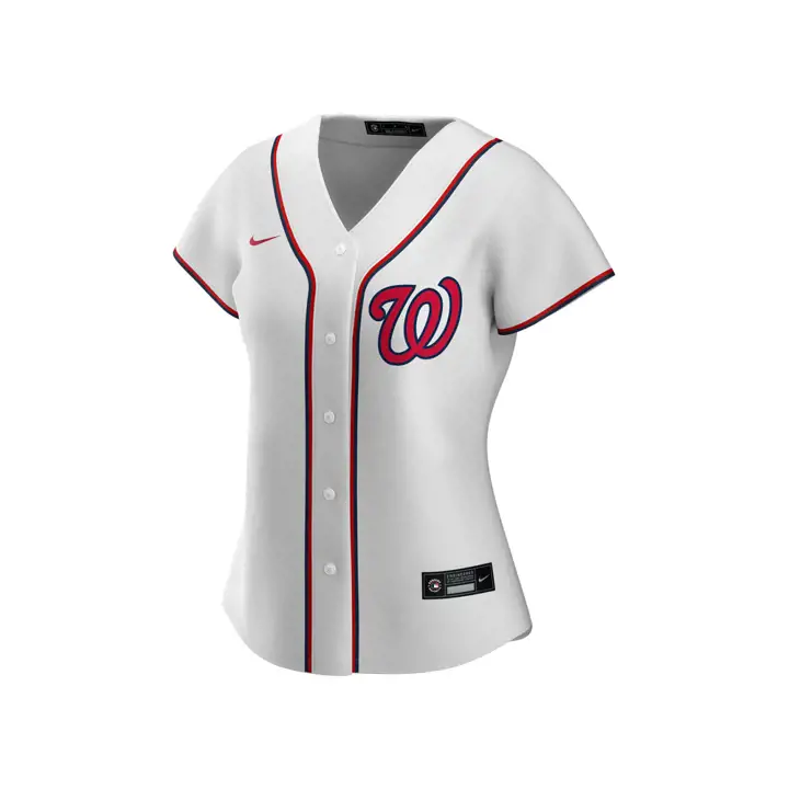 Washington Nationals MLB Maillot Replica Officiel Femme BLANC