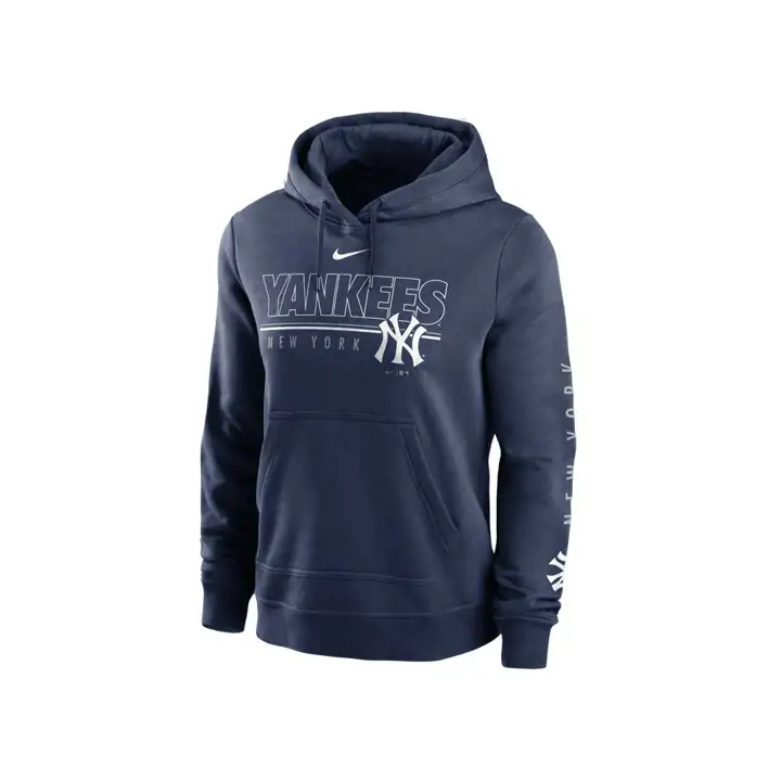 Sweat à capuche Femme MLB New York Yankees Club PO 20 MARINE