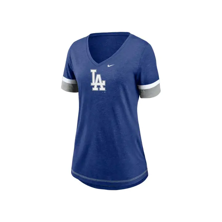 T-shirt pour femme Los Angeles Dodgers MLB Tri-Blend Fan 20 bleu