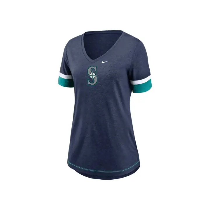 T-Shirt Femme Seattle Mariners MLB Tri-Blend Fan 20 marine/b
