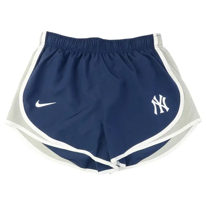 Short de sport MLB New York Yankees pour femme DF Tempo 20 marine/blanc/argent