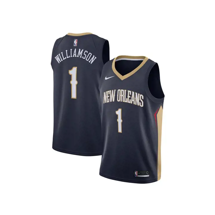 NO Maillot Swingman ICON Pelican NBA Zion Williamson BLEU MARINE