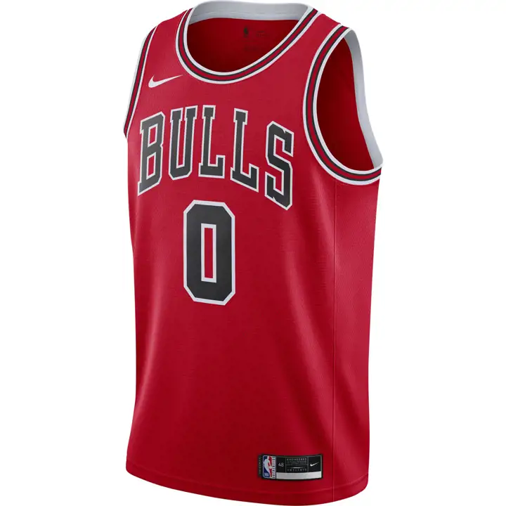 BULLS NBA ICON SWINGMAN JERSEY Coby White ROUGE