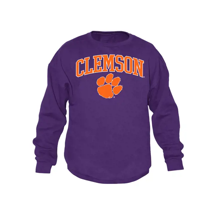 Sweat-shirt ras du cou de taille moyenne pur NCAA Clemson Tigers
