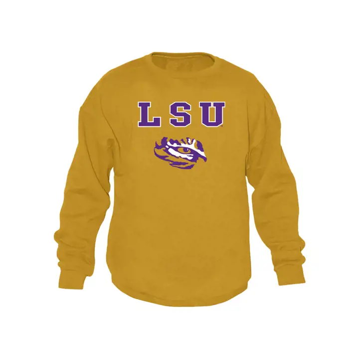 L.S.U. NCAA Sweat-shirt col rond de taille moyenne