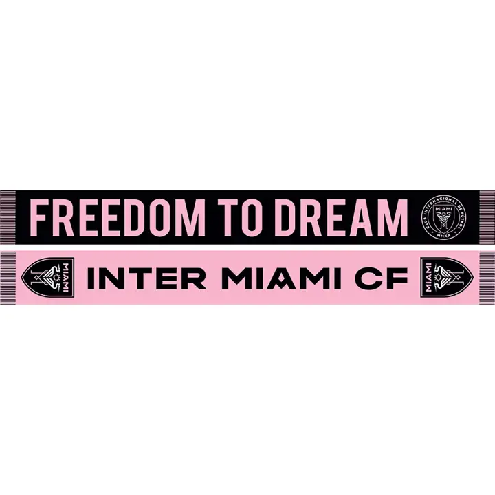 Écharpe bicolore Inter Miami rose